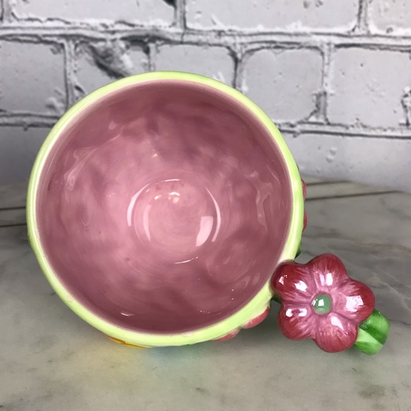 Disney Store Exclusive Tinker Bell 3D Ceramic Flower Tea Cup / Small Coffee Mug - Picture 6 of 10